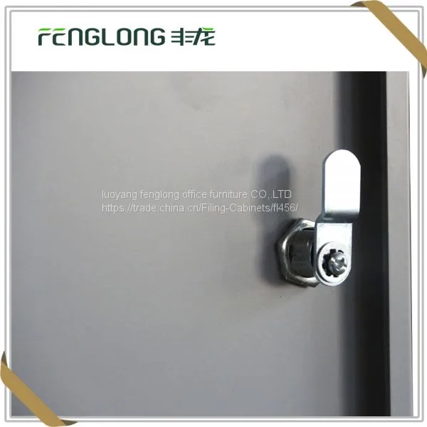 Wide White 1 Door Iron Locker With Hanging Rod photo-3