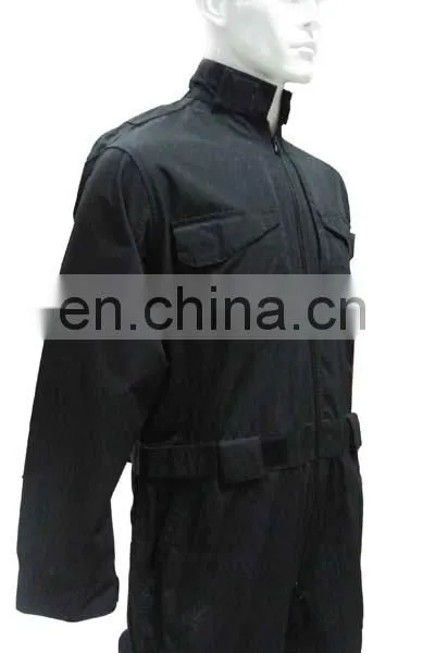 Black Color 100% Cotton Durable Mechanic Coverall Anti-Wrinkle Workwear Coverall photo-4