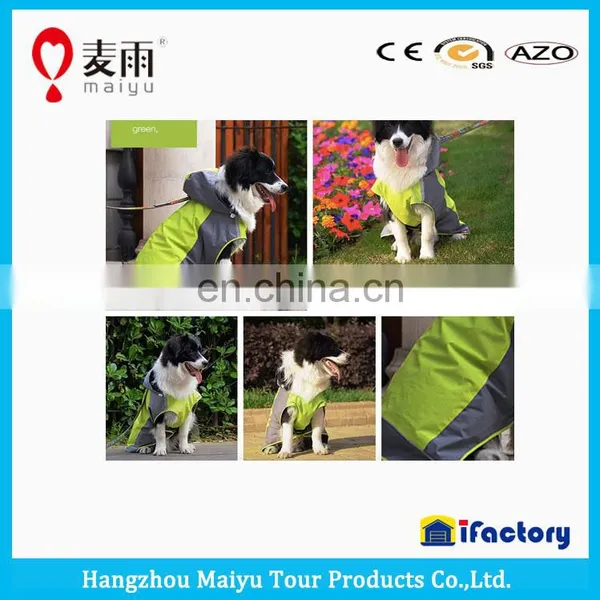 High Quality Safety Pvc Dog Rain Coat With Reflective Tape photo-3