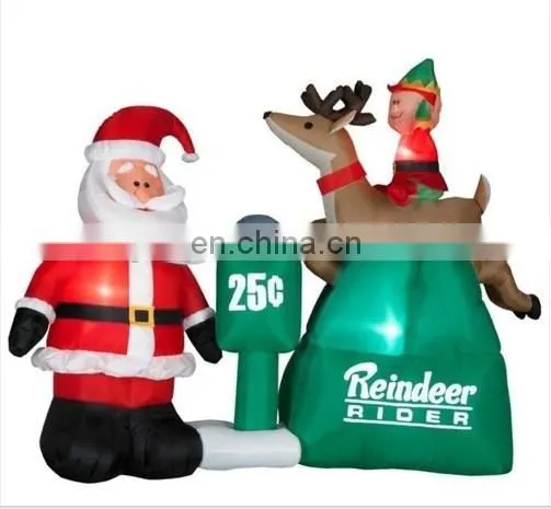 HI Hot Sale Christmas Giant Inflatable Snowman Decoration Product, Inflatable Reindeer Christmas Decoration photo-6