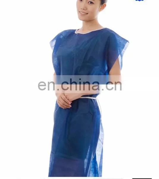 Protective Safety Disposable Patients Gown Without Sleeves photo-3