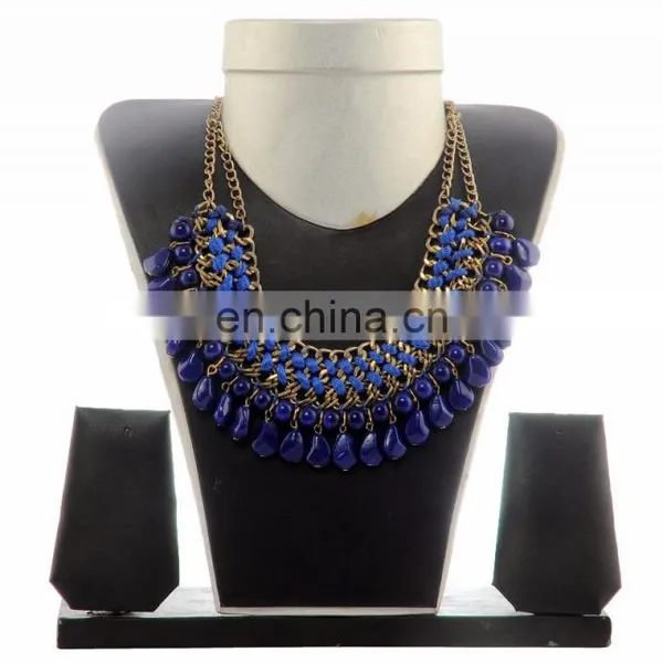 Belly Dance Costume Jewelry -Vinatge Pearl Neckalce Indian Fashion Jewelry photo-6