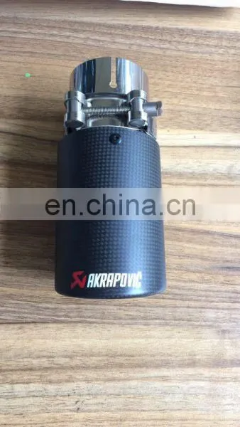 Carbon Fiber Akrapovic Exhaust Tip Car Part Universal Tip photo-3