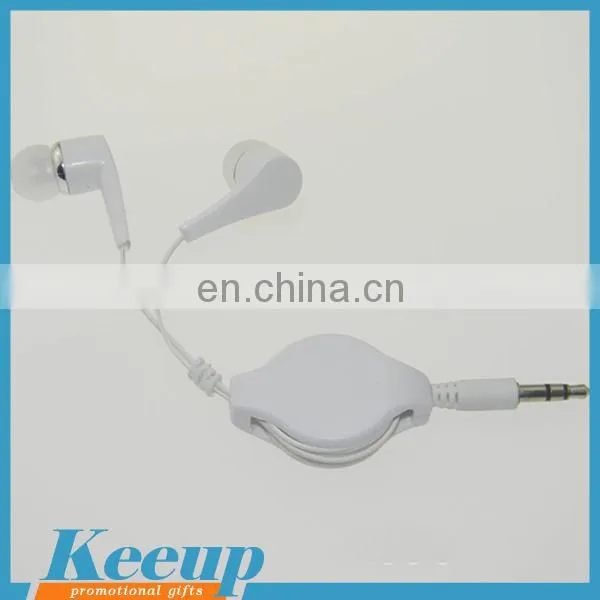 Portable Logo Custom Retractable Earphone Earbuds With Deep Bass photo-2