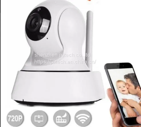IP CAM 720P HD Wi-Fi Домашняя и офисная камера безопасности P2P с поворотом и наклоном Безжировая видеонаблюдательная система
