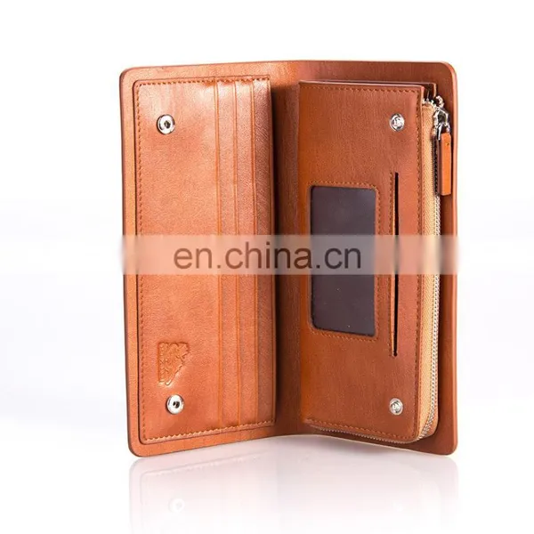 Trade Assurance Supplier Handmade Zupper Luxury Leather Wallet photo-3