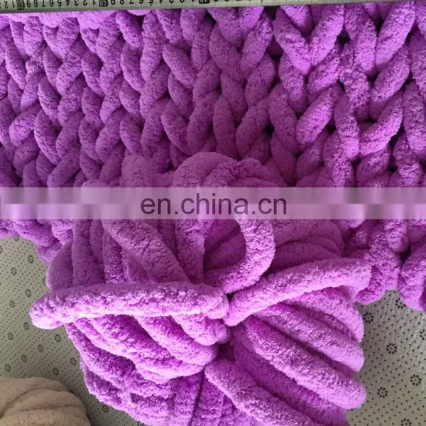 YUAN Factory WHOLESALE DIY Chenille Chunky Knit Giant Yarn photo-2