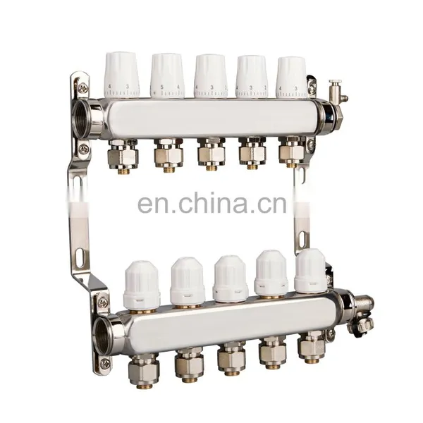 PEX Stainless Steel Radiant Manifold Water Mixing Control Center for Floor Heating Heat System photo-4