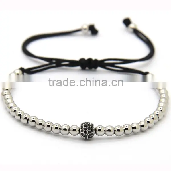 HTB0101 Guangzhou Black Beads Lion Head Bracelet Lava Stone Bracelet photo-3
