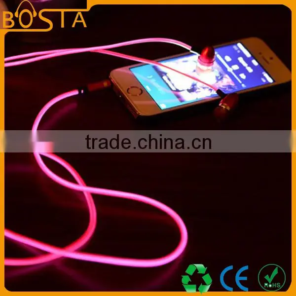 Full Light 3.5mm Connectors and In-Ear Glowing LED Metal Stylish Fashion Earbuds photo-2
