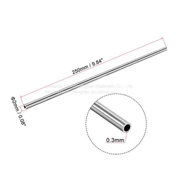 6mm 7mm 8mm 9mm 10mm OD 304 Stainless Steel Round Tubing 250mm Length Seamless Straight Pipe Tube photo-3