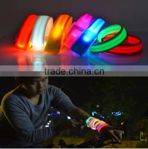 Cool Stylish Flashing LED Light Wrist Band Glow Armband Night Fun Wrist Strap photo-2