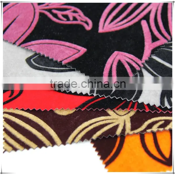 2016 New Style Sofa Curtain Upholstery Fabric Flock on Flock Fabric photo-2