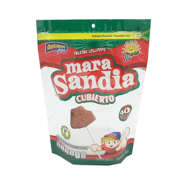 Food Grade Aluminium Foil Stand Up Pouch With Window Gummy Bear Food Plastic Gift Bag For Christmas Candy Bag photo-4