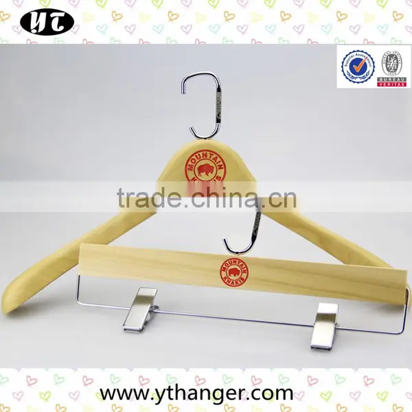 Black Matched Wooden Hanger for Luxury Clothes photo-2