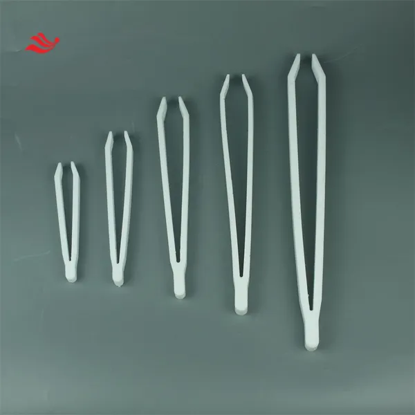 High Quality Lab White PTFE Coating 250MM Tweezers for Sale photo-4