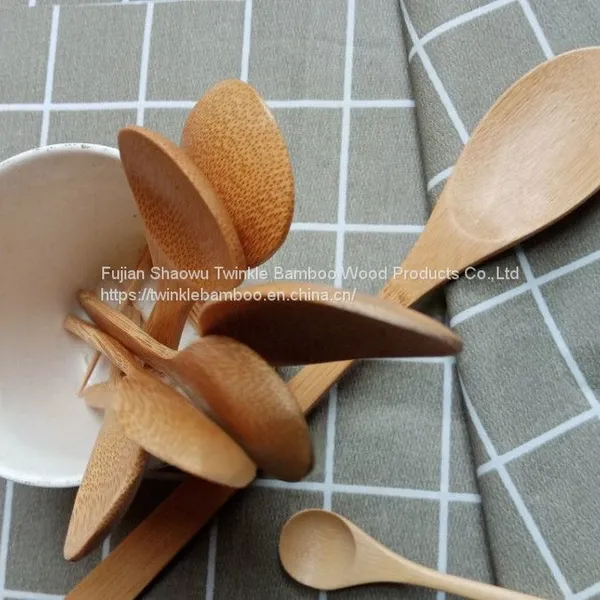 Small Bamboo Spoon/ Bamboo Wood Spoon Coffee Bean Spoon for Wholesale photo-2
