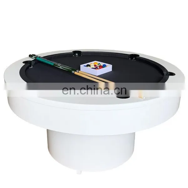 Round MDF/STONE Billiard Table Snooker Table Standard Family Club Multifunctional Round Solid Wood Billiard Table