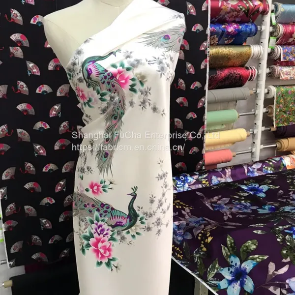 2020 Cotton Poplin Digital Stock Lot Custom Accept Floral Printed Fabrics photo-2