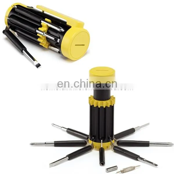 Outdoor Useful Multifunctional 8-in-1 Screwdriver With Strong Flashlight Tool photo-2