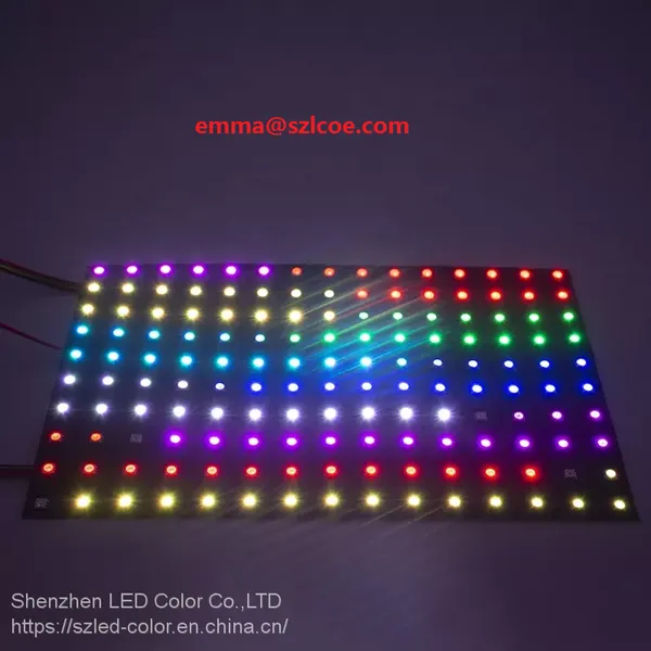 Hot Addressable RGB 5050 2812B SK6812 WS2812B Flex PCB 8x8 8x16 16x16 Individual Colorful Digital LED Matrix Display Panel photo-2
