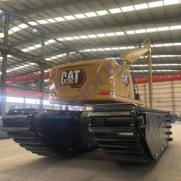 Hydraulic Amphibious Floating Excavator With Long Reach Arm photo-4