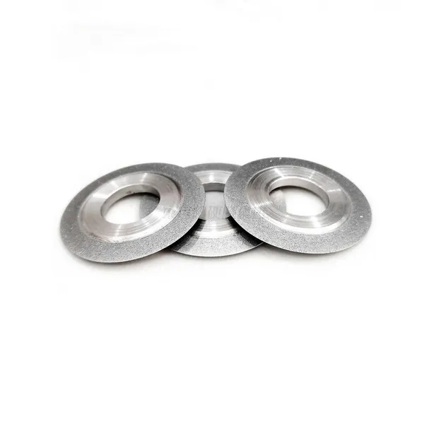 Precision Grinding of 400 Mesh Tungsten Steel Cutting Tools with Double Beveled Sharp Angle Grinding Wheel Electroplated Diamond Sand