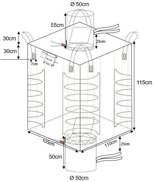 Conductive FIBC Bag/pp Ton Bag/pp Big Bag for Packaging Iron Ore photo-3