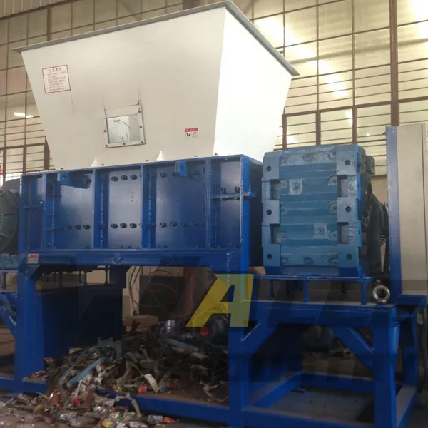 Mini Double Shaft Industrial Shredder Iron Aluminum Steel Crusher Shredding Machine photo-5