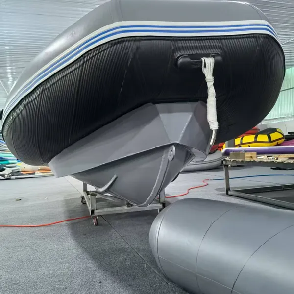Inflatable Boat 8M with Rigid Hard Aluminum Whole Bottom, 115Hp Engine and Driving Controller for Security and Navy