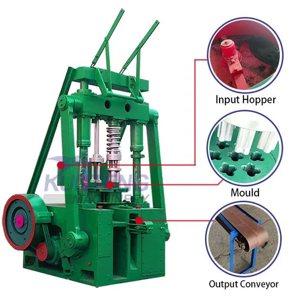 Charcoal Powder Briquette Molding Machine Charcoal Briquette Equipments EPC photo-2