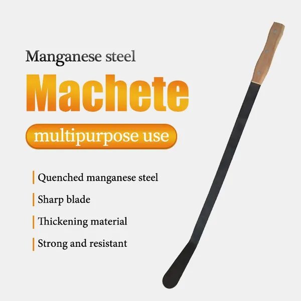 Heavy Duty Machete 24 Inch, Real Steel Farming Tool for Sugar Cane and Weed Cutting