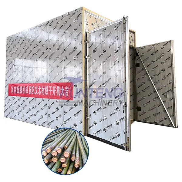 Industrial pine cypress nanmu cedar bamboo strips firewood large-scale drying room EPC