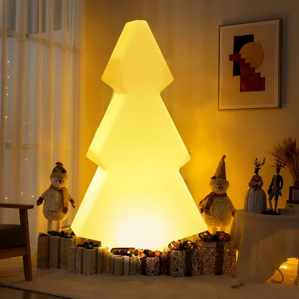 ESmartlive Colorful Plastic Christmas Tree 6000K Daylight LED Illuminated Lights IP65 Rated Dimmable for Outdoor Decor photo-4