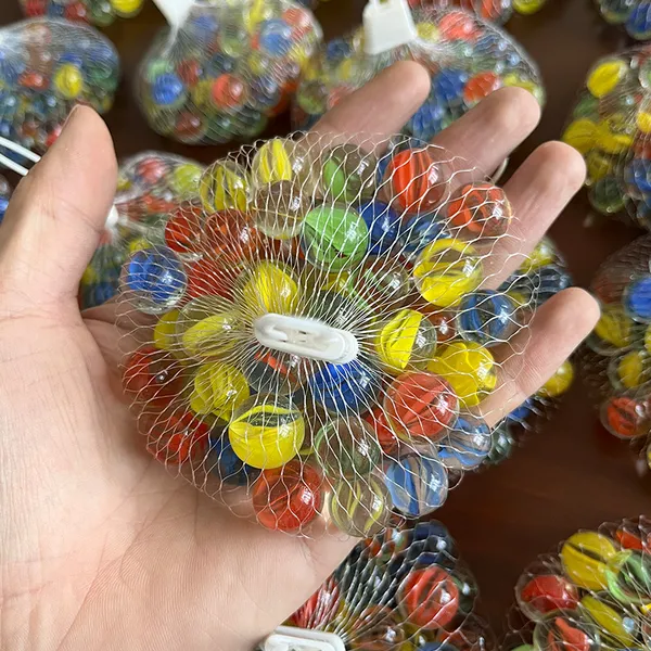 16mm x 25mm Cat's Eye High-White Three-Color Glass Marble Jumper Game Machine Use photo-4