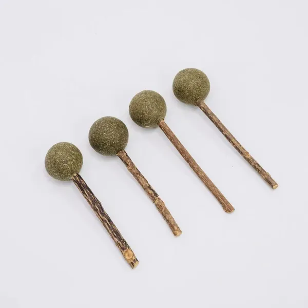 Natural Catnip & Silver Vine Lollipop Cat Toy, Custom Shape Cat Chew Stick photo-2