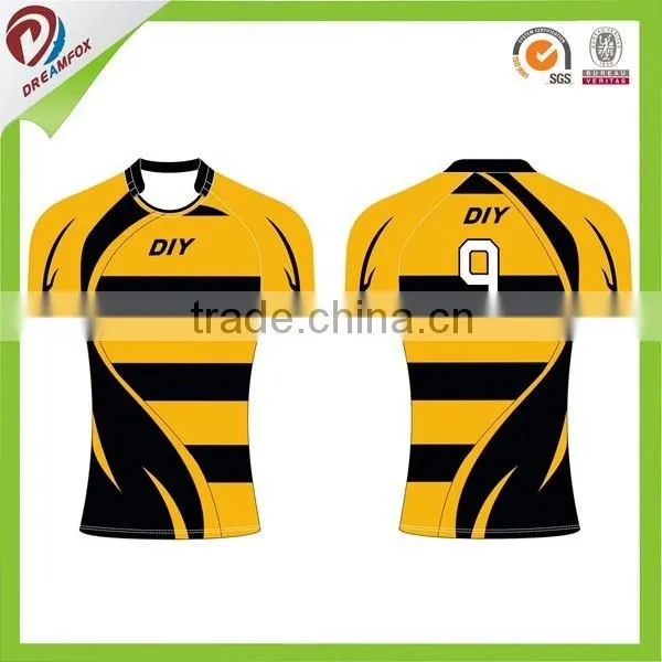 2015 New Design Sublimation Custom Rugby Jersey Wholesale photo-5