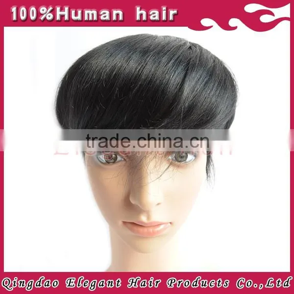 Top 6a Grade Quality 1b# Brazilian Hair Silk Base Men's Hair Pieces photo-4