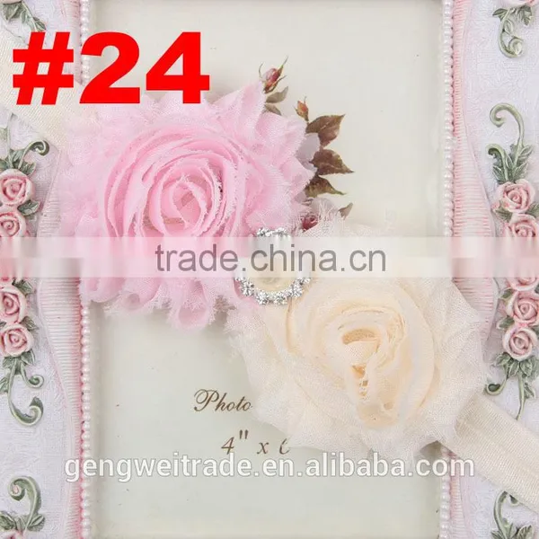 Manufactory Wholesale Baby Hair Band Flower Rough Selvedge Children Hair Accessory With Pear photo-5