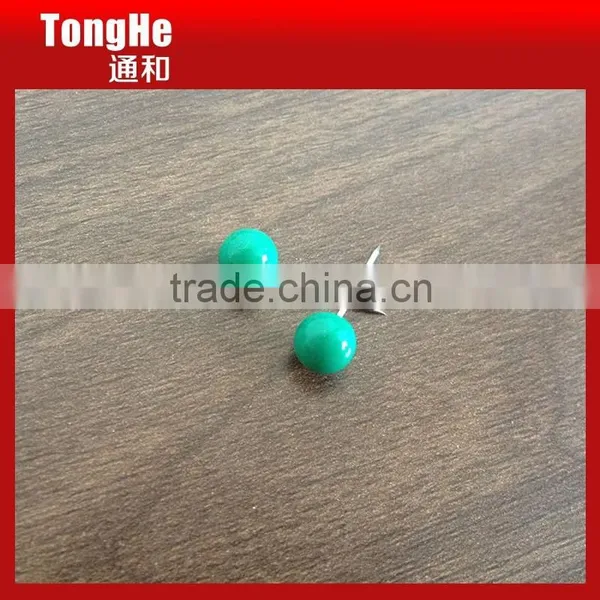 Green Colored Head Plastic Ball Map Pin photo-3