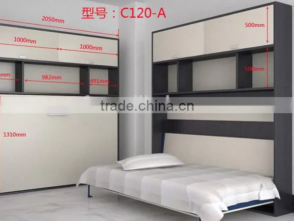 Saving Hidden Wall Bed,folding Wall Bed,wall Bed With Cabinet(SZ-WBA90-C ) photo-3