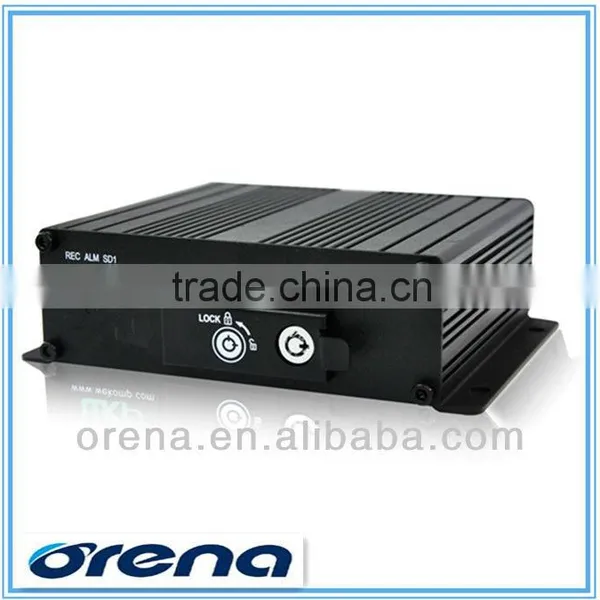 SD Card Mobile DVR 4 Channel Real Time MDVR Support 3G,GPS,Wifi Multiple-Function