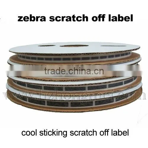 zebras peel and stick label 8*40mm