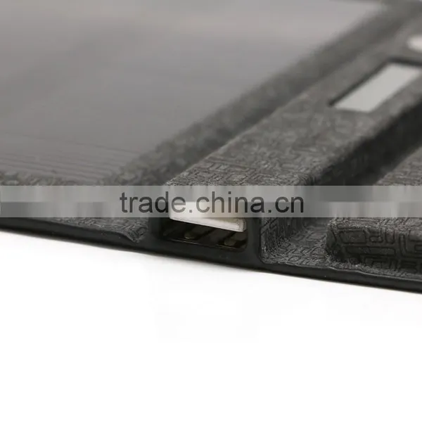 3000mah Battery With 450mah Solar Board Leather Battery Case for 4-5inch Phone photo-4