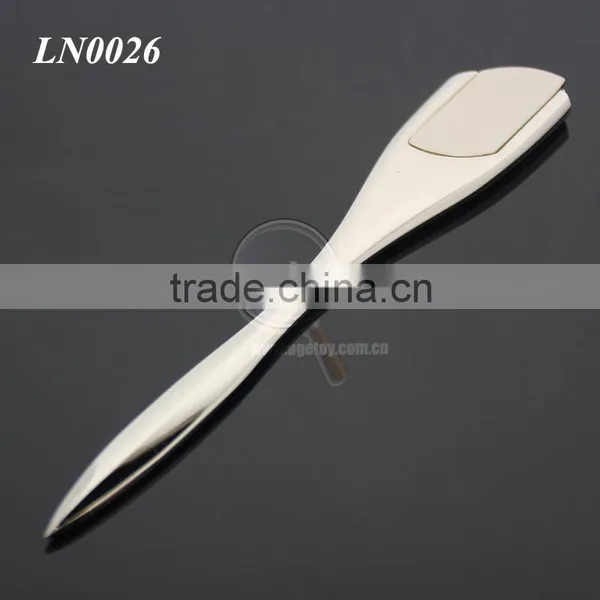 Zinc Alloy High Polished Promotional Blank Silver Color Metal Manual Letter Opener photo-2