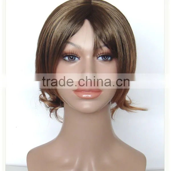 synthetic fiber wigs toupee