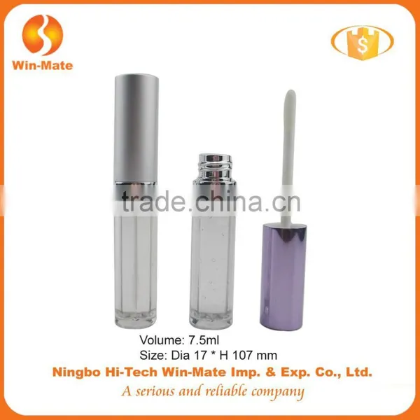 2015 New Style Clear Acrylic Good Quality Electroplate Bling Lip Gloss Case photo-2