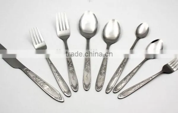 China Best Quality Multi-purpose Stainless Steel Spoon Fork Knife Sets in Kitchen and Restaurant photo-4