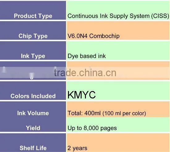 CISS For Epson TX550W With Combo Chip