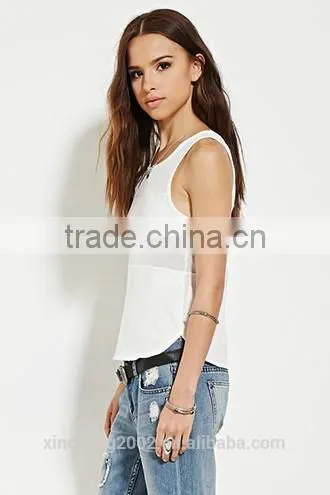 Soft Plain Sleeveless T-shirt